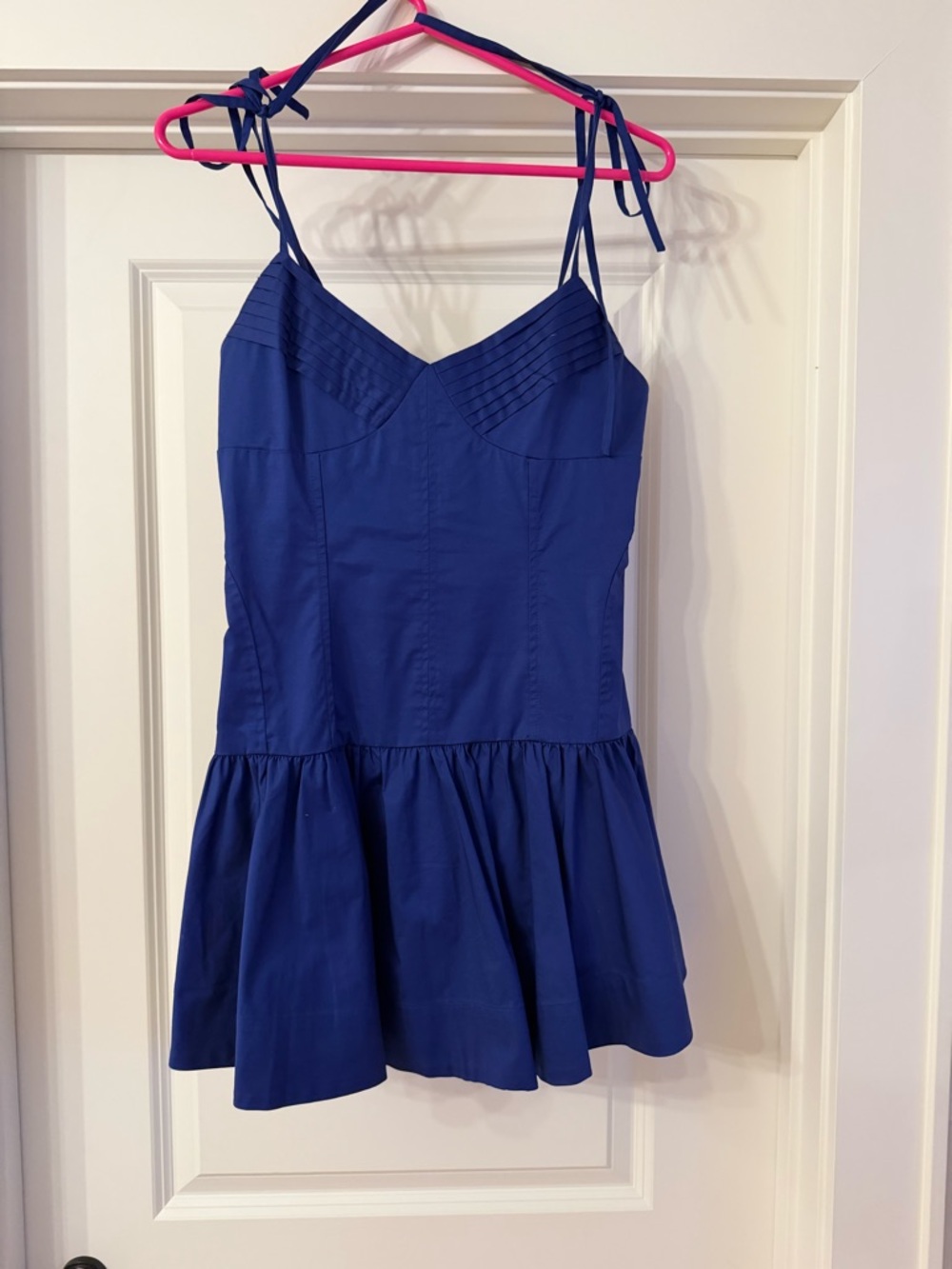 fab'rik Cobalt Blue Spaghetti Strap Dress